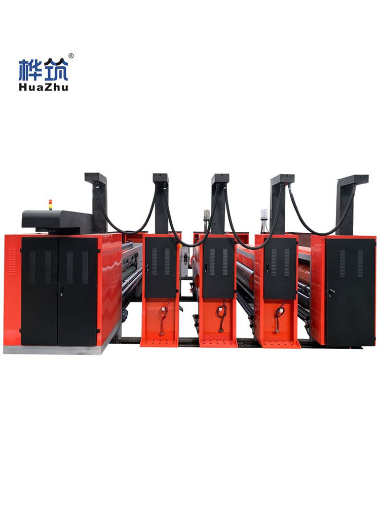 全自动纸箱印刷机械设备 飞机盒快递纸箱四色圆模切开槽机 wy1011