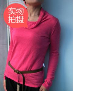 欧美簿型羊毛长袖 上衣针织衫时尚女装清仓大促 打底衫百搭 毛衣