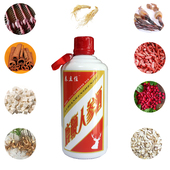 鹿鞭人参酒男士 适用枸杞黄精狗肾配制酒鹿鞭泡酒