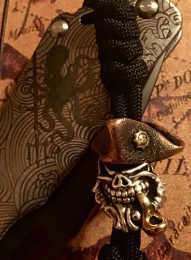 美国加勒比海盗925银朋克风吊坠