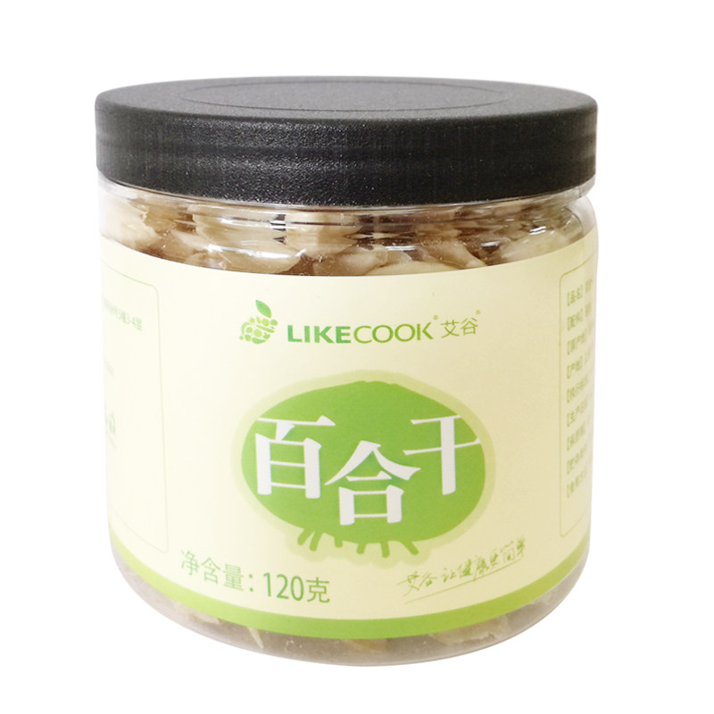 艾谷 百合干 新鲜特产干货 无熏硫龙山120g罐