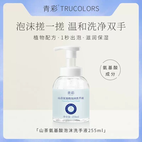 青彩茶氨基酸泡沫洗手液
