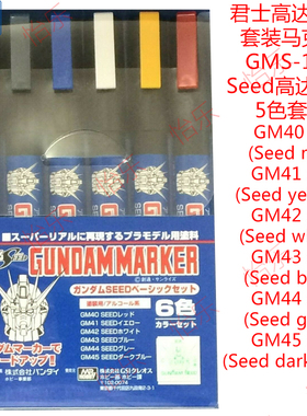 郡士gamdan高达素组套装马克笔GMS-109局部细节markerpen种子任务