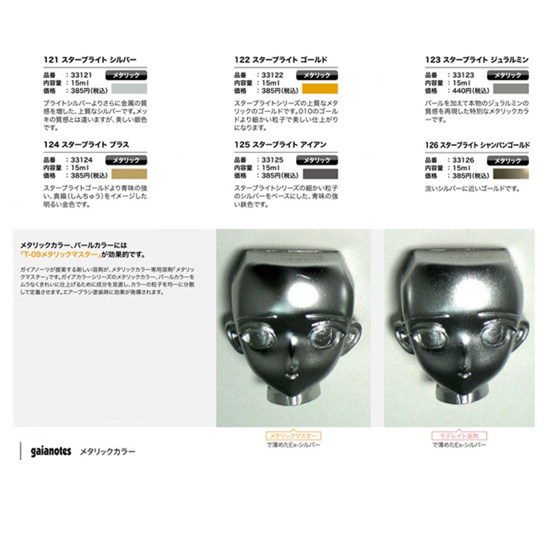 gaia盖亚星光银金属色油性漆