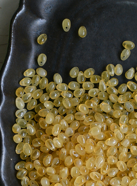 diy手作黄色系迷你水滴柚子色捷克珠4x6mm