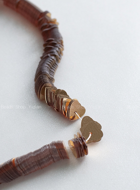 爱心铜色珠片手工diy手作珠绣配件散珠法绣材料 5mm