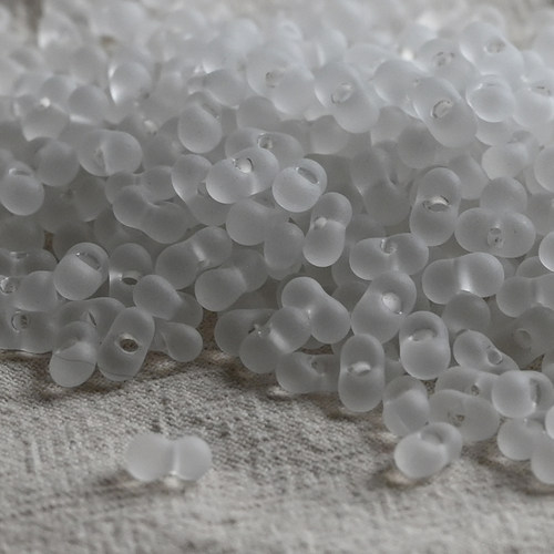 diy手工手作耳环材料捷克珠花生哑光磨砂玻璃散珠米珠3x6mm