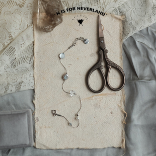 星之子*格雷系冷色调高级感水晶珍珠纤细银色钛钢免摘不掉色手链