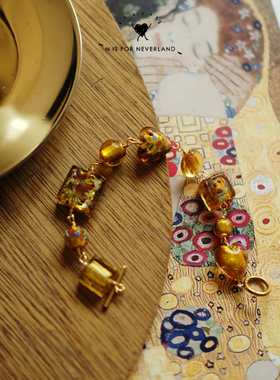 琉璃原创高质感油画风手链