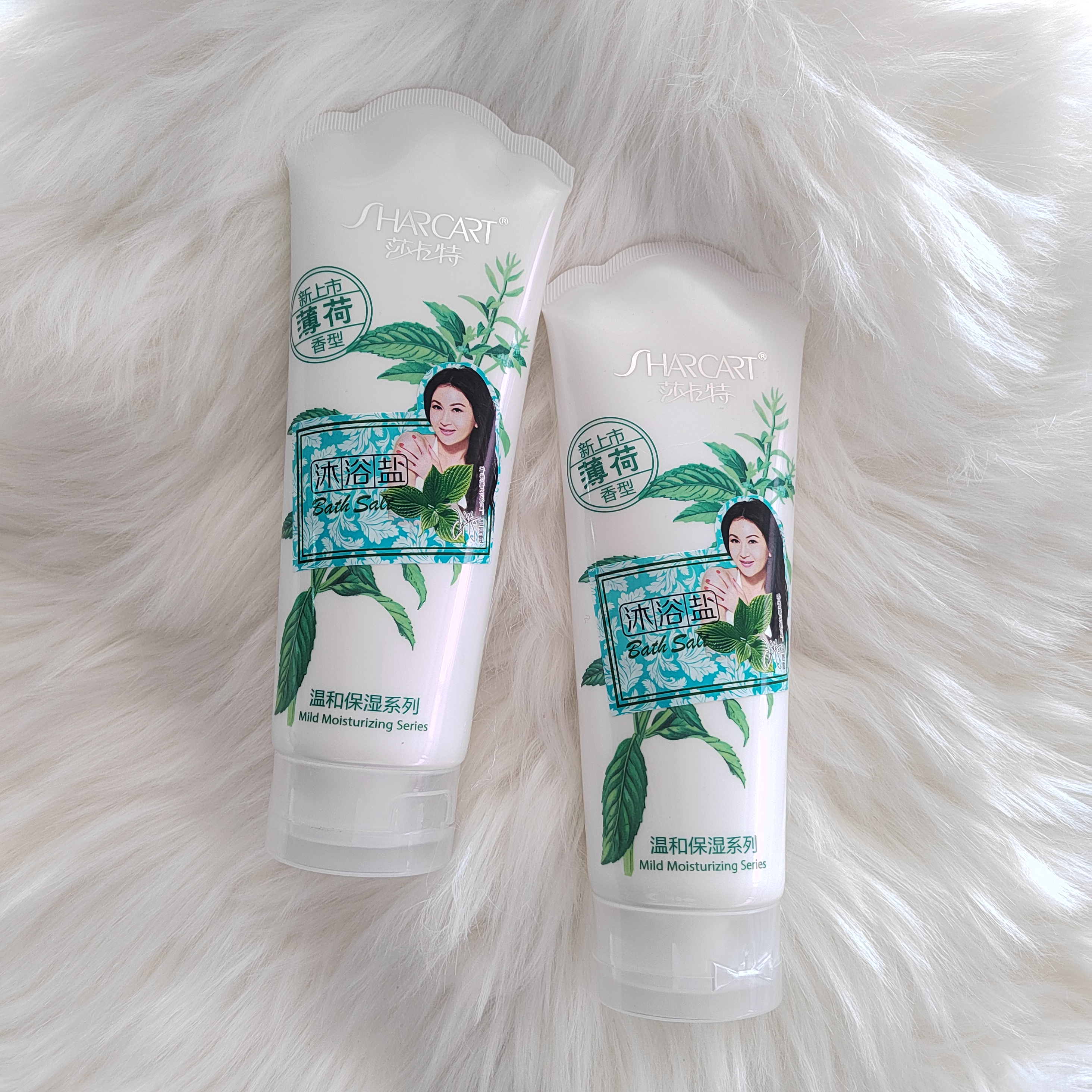 莎卡特薄荷320g香型沐浴盐后背祛痘沐浴露搓澡盐去角质清爽不油腻
