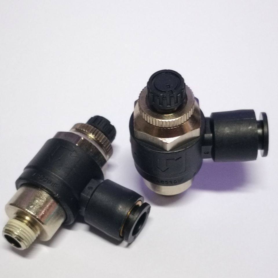 大流量节流阀AS3201F-01-08SL  SL8-01 机械手节流阀