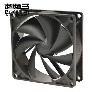 超频三子弹头F82S 8CM风扇 可拆 8cm机箱风扇 超静音 8CM电源风扇