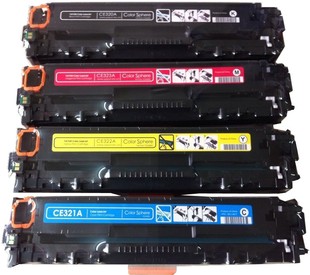 适用惠普 激光打印机硒鼓 惠普128A硒鼓 黑色红色黄色青色墨粉盒 CP1525n 四色套装 fnw 兼容 CM1415fn