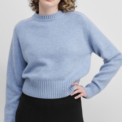 外贸尾单  秋冬女士可盐可甜马卡龙色治愈百搭羊绒保暖毛针织毛衣