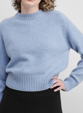 外贸尾单  秋冬女士可盐可甜马卡龙色治愈百搭羊绒保暖毛针织毛衣