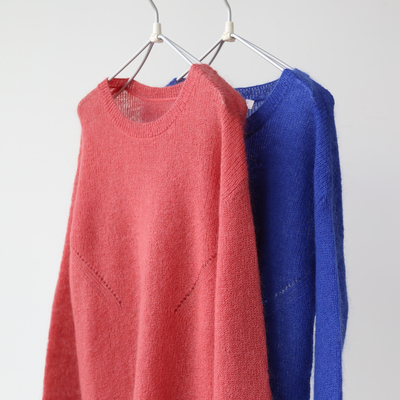 秋冬羊毛马海毛温柔宽松针织衫