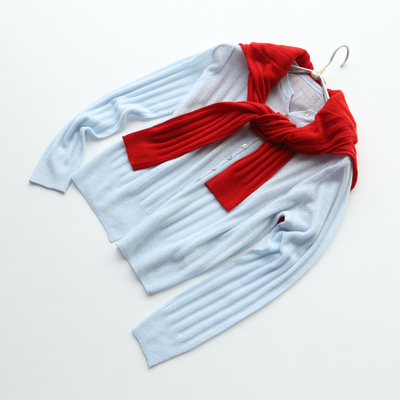 女士羊绒衫针织开衫毛衣