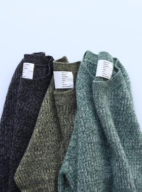 秋冬女士贝贝山羊绒复古绞花老钱风保暖百搭羊绒针织套头衫毛衣