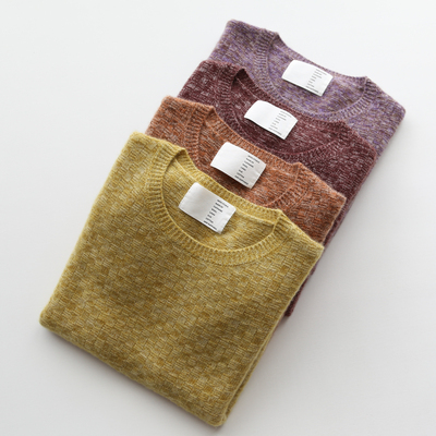 女士羊绒花纱套头针织衫