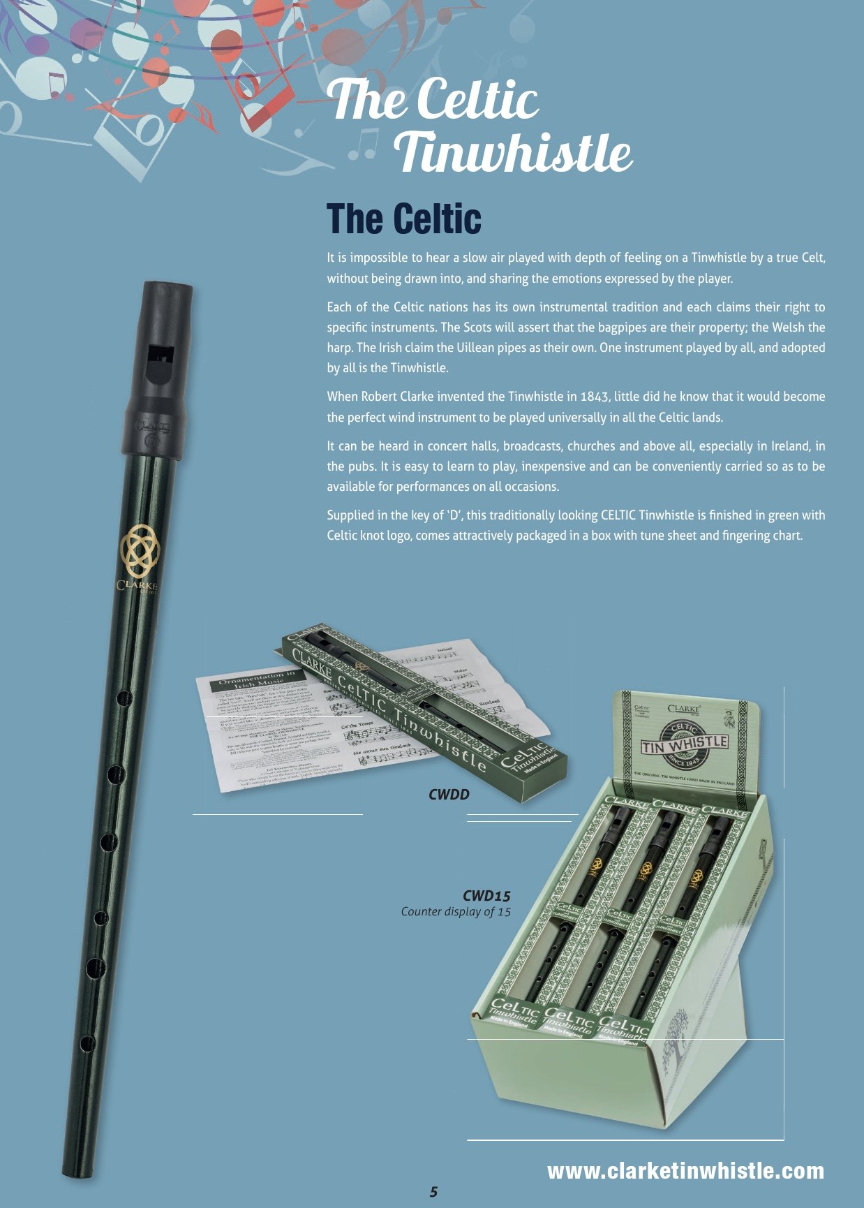 孩老师精选-克拉克凯尔特高音d调爱尔兰哨笛竖笛英国进口初学推荐