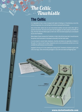 孩老师精选-克拉克凯尔特高音D调爱尔兰哨笛竖笛英国进口初学推荐