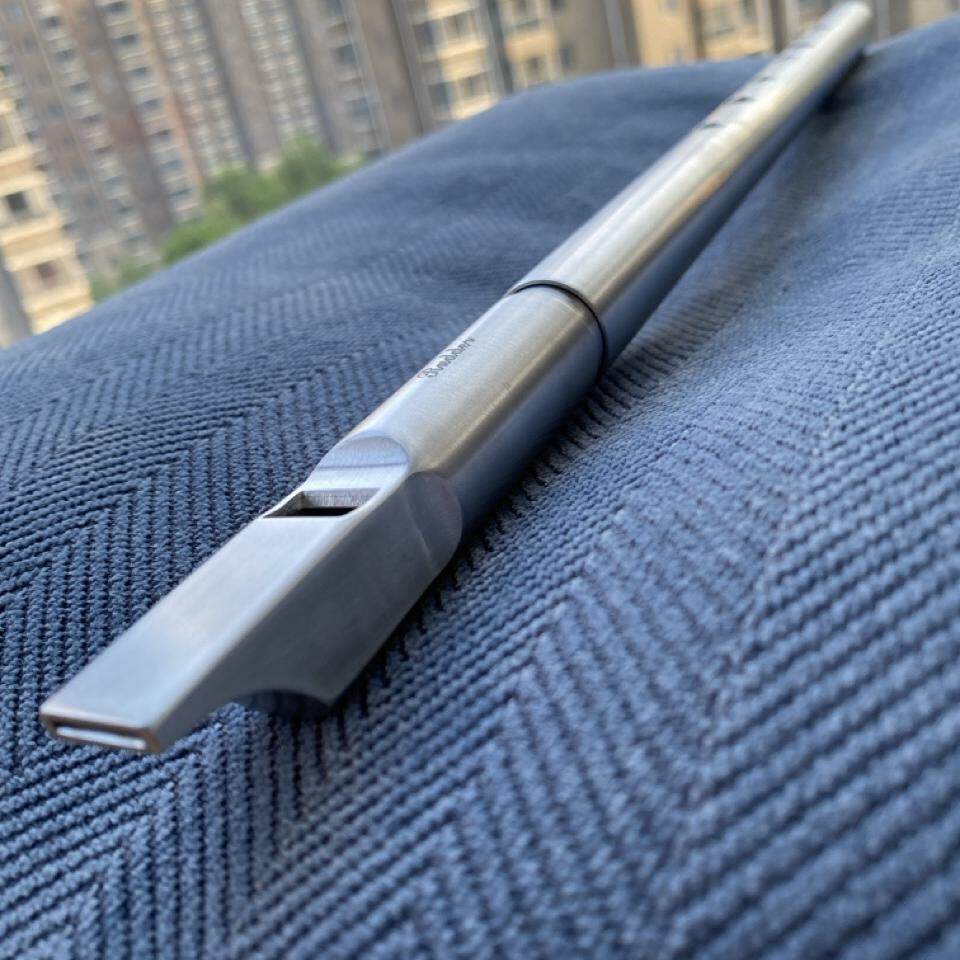 孩老师xRudder联名-舵哥舵牌全金属中音低音平口哨笛手工爱尔兰