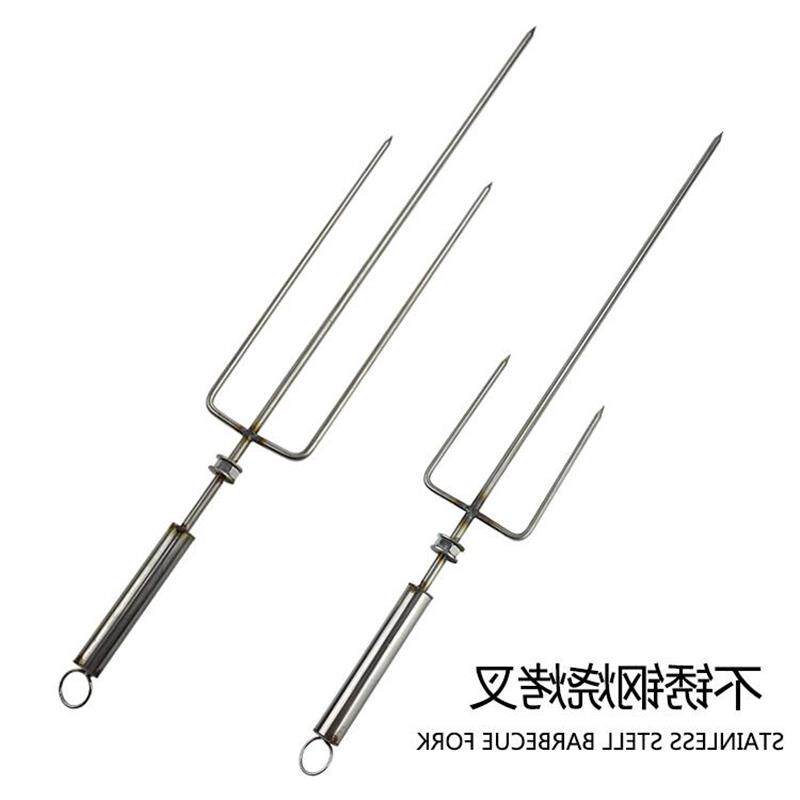 加长烤鸭叉烤号叉烤肉不锈钢烤羊大腿烤羊腊肉签子烤鸡排兔
