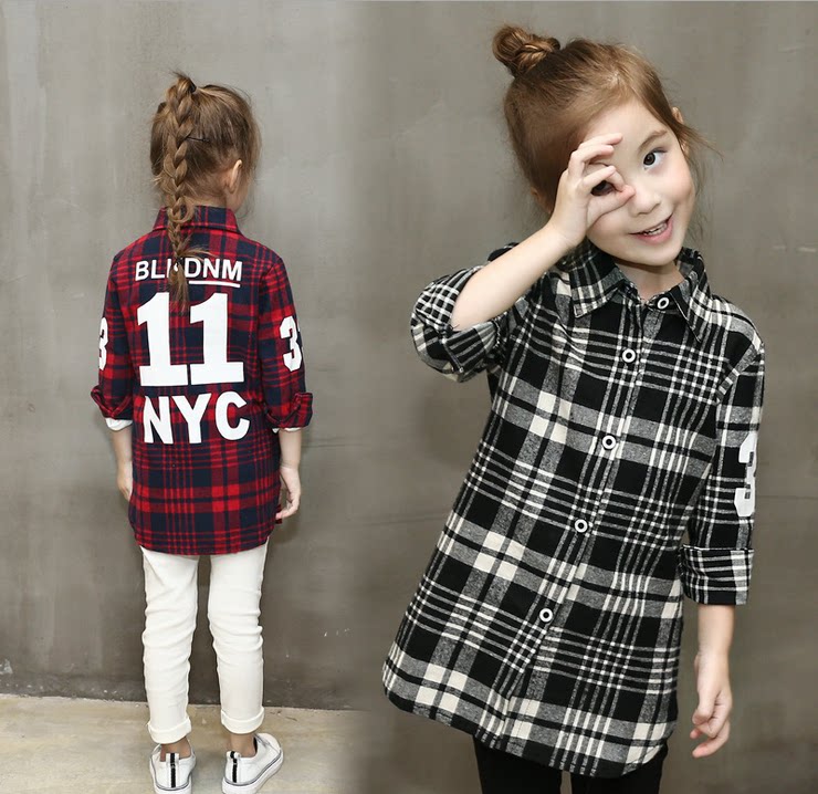 Chemise fille à manche longue - Ref 2086687 Image 1