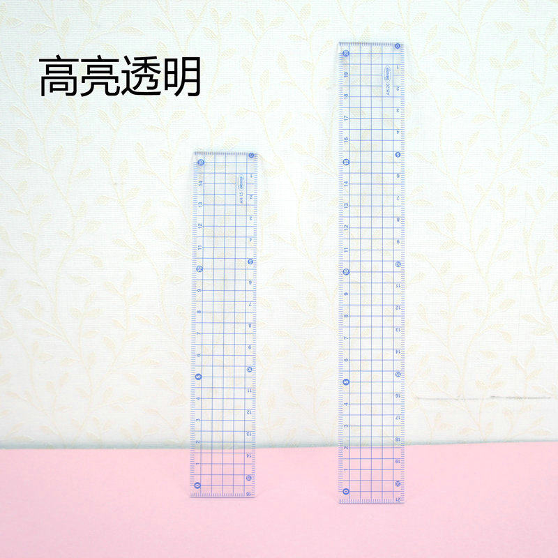 일본제 쿄에이 공영 초등학생 사각 자 투명도 0 원점 눈금 정확도 15CM 내마모성 20CM