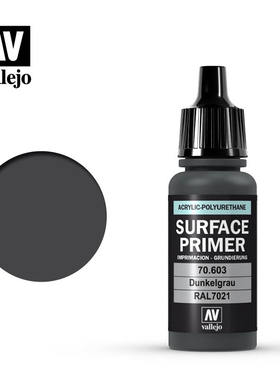 vallejo西班牙AV70603/73603/74603黑色模型手办涂装水补底漆