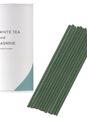 日本进口 白茶与茉莉 Aroma&Incense 9.3cm 室内 净化 线香 现货