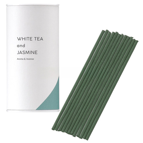 日本进口 白茶与茉莉 Aroma&Incense 9.3cm 室内 净化 线香 现货