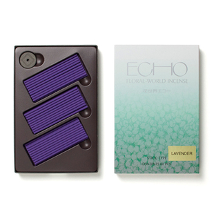 ECHO 现货 日本进口 花世界 配香立 60支 短线香 松荣堂 薰衣草