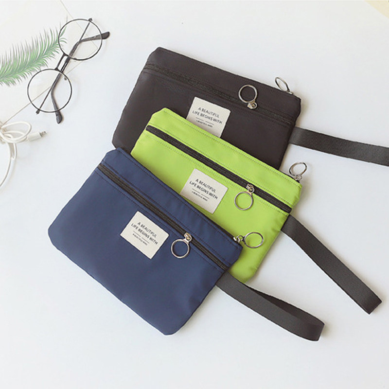 新款纯色手拿包女生可爱便携双层拉链手机零钱包韩版布艺手抓包包,箱包皮具/热销女包/男包,手拿包,淘宝优惠券,粉丝福利购,淘宝优惠卷