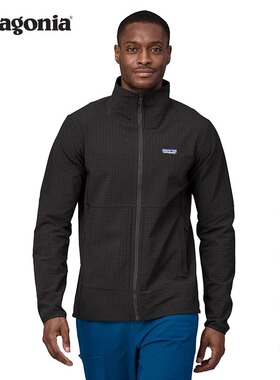 巴塔哥尼亚patagonia男士抓绒衫 R1 抓绒衣开衫夹克保暖 83581