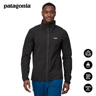 巴塔哥尼亚patagonia男士抓绒衫 R1 抓绒衣开衫夹克保暖 83581