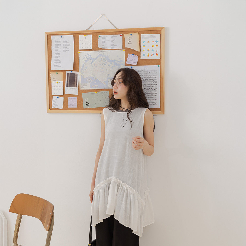 QUEENSHOP 2025春夏新品女装微透肤荷叶两穿长版罩衫背