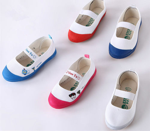 幼儿园红蓝头松紧带室内鞋四季