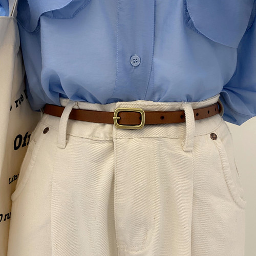 女小皮带二层牛皮韩版腰带