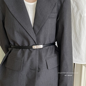 女士 店同款 极简风高级感腰封真皮女士腰部装 饰细腰带收腰塑身服装