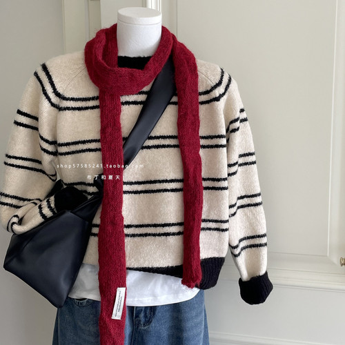 神器围脖小围巾辣妹风凹造型保暖