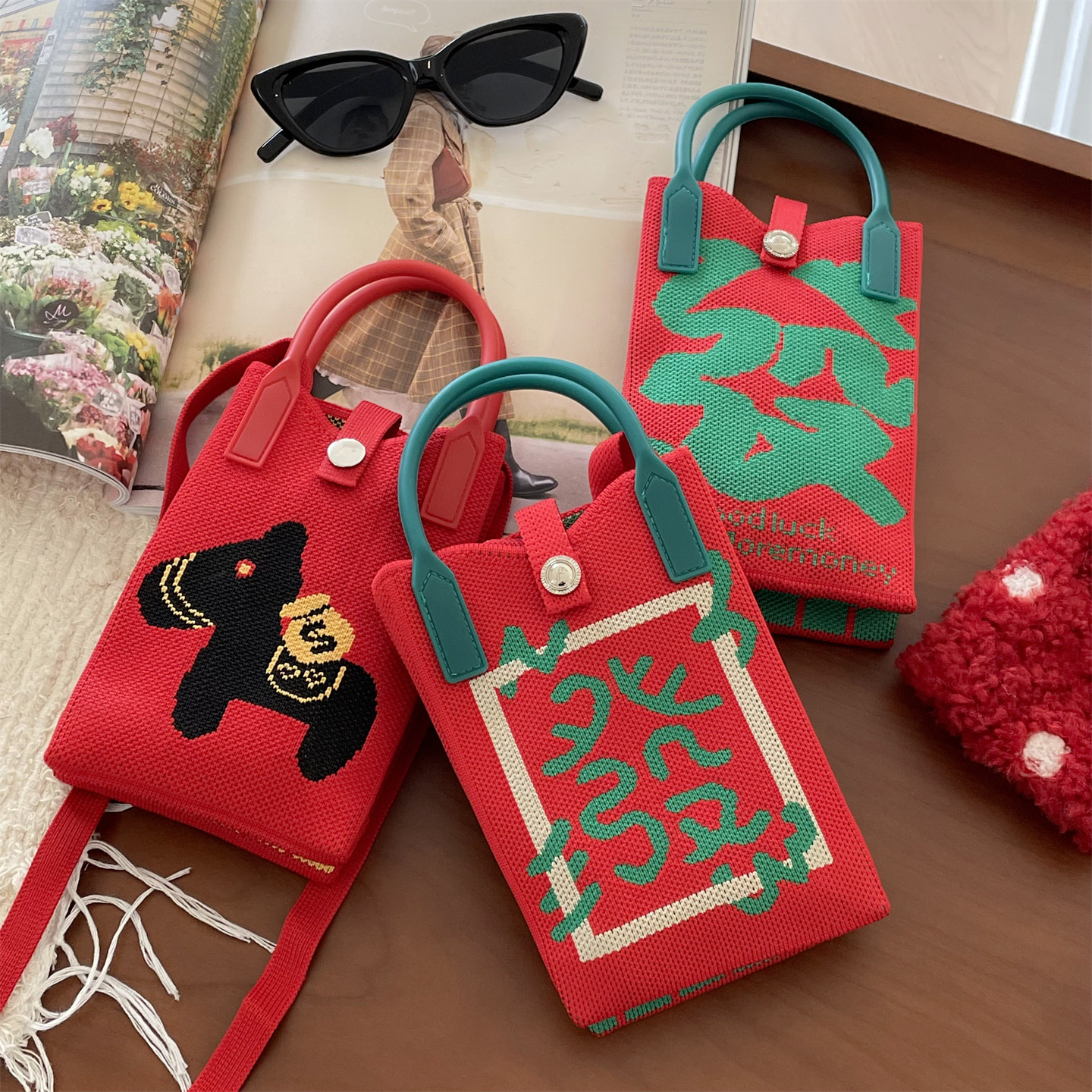 回馈款马年新年红包袋亲子款马上有钱斜挎包小包包零钱包手机包女,箱包皮具/热销女包/男包,手机包,淘宝优惠券,粉丝福利购,淘宝优惠卷