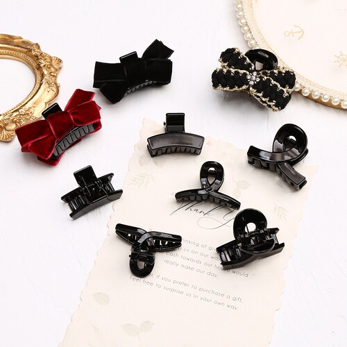 韩饰黑色小号抓夹鲨鱼夹