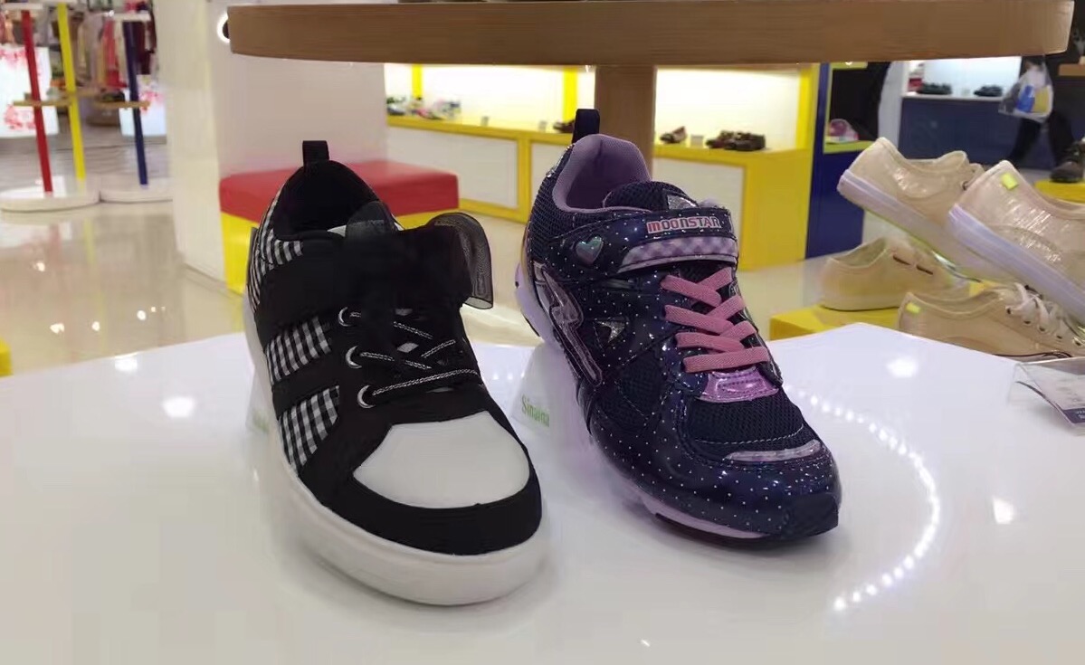 国内代购 moonstar 月星童鞋春秋款板鞋防滑运动鞋机能鞋7163c48