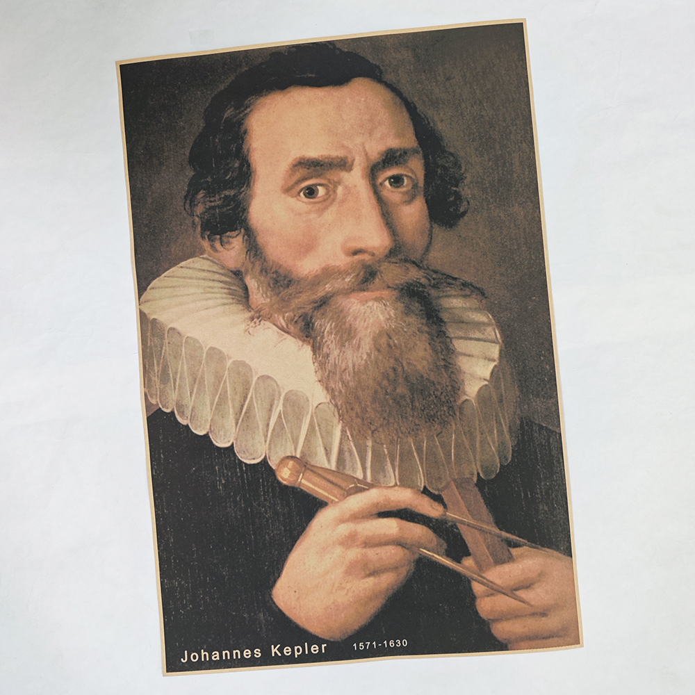 约翰尼斯开普勒Johannes Kepler天文学家物理学家科学家教学挂画