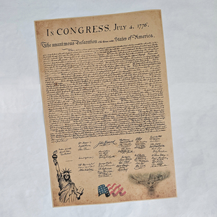 美国独立宣言翻印定制杰弗逊美国总统费城独立厅IndependenceHall