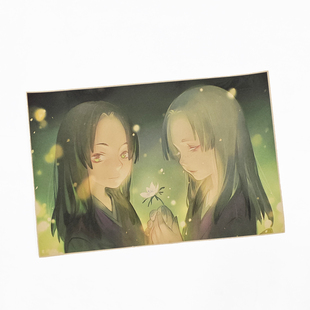 日本动漫虫师海报漆原友纪银古奴伊化野狩房淡幽五百蔵森罗定制