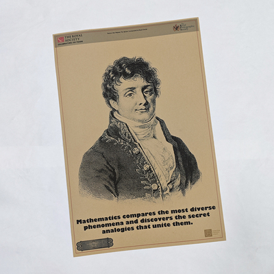 约瑟夫傅里叶级数数学家海报