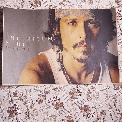 约翰尼德普海报定制johnny depp海报欧美明星男牛皮纸复古装饰画