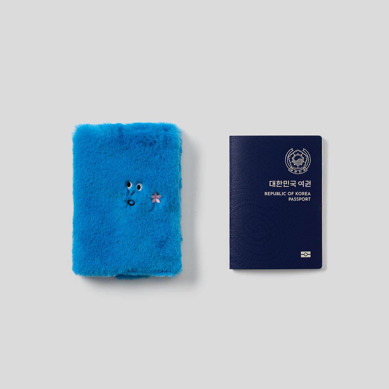 韩国代购 tukata EDITION KKOTBAM 毛绒 护照套
